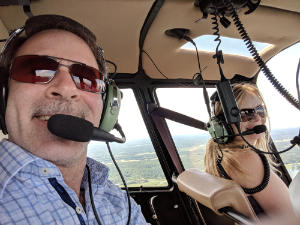 Exploring the Thousand Islands in a helicopter