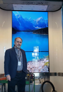 Extremely proud of the (almost) finished product - Canada's first video wall elevators at Manulife Canada Headquarters in Waterloo, Ontario