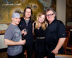 Rock stars Brian, Nip and Richard of April Wine with Teresa after their fantastic concert at Deerhurst Resort.  They are all so humble and down-to-Earth, you forget who you are actually socializing with.  I bet they have no idea how they gave us one of the best nights of our lives.